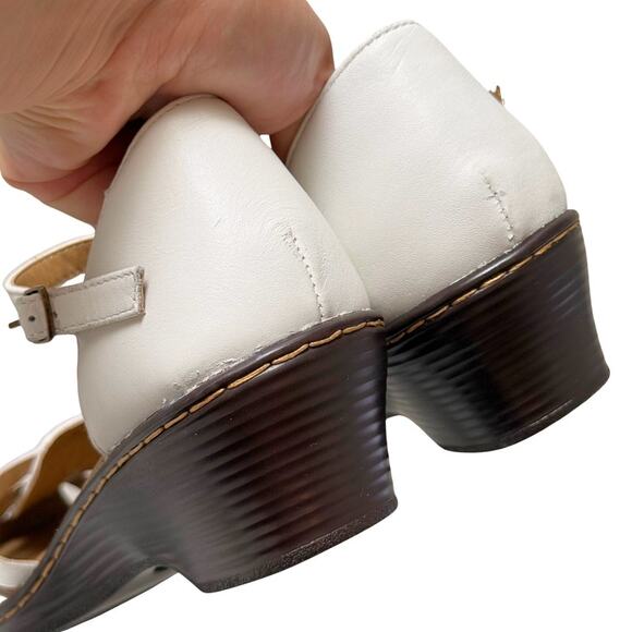 NWOT Women's Softspots Pillowtop Tech White Leather Tatianna Heel Sandal-Size 9 - Picture 6 of 10